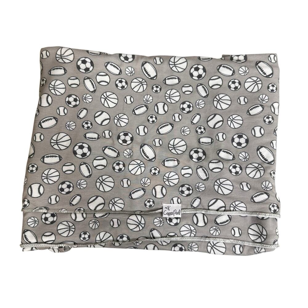 Copper Pearl Large Premium Knit Baby Swaddle Receiving Blanket 46x46 inch Sports